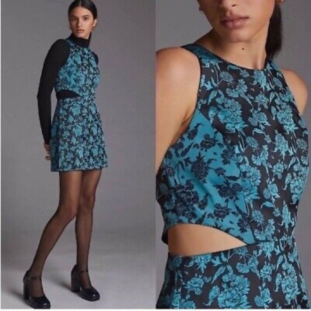 Anthro Hutch Brocade Dress